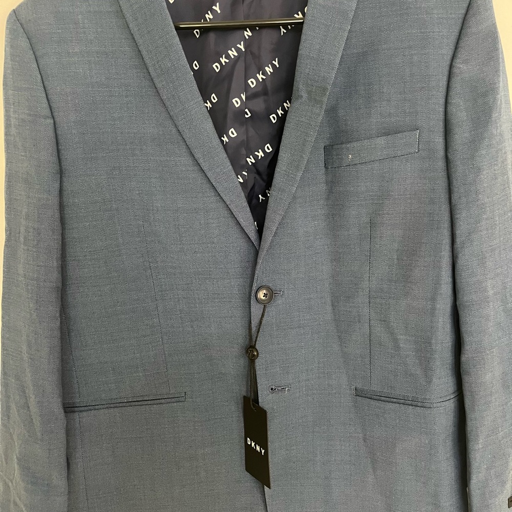 DKNY Beby1DVW0010 skinny fit blue coat